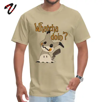 Slim Fit Mužov T-Shirt Whatcha vedie Mimikyu Bežné Tričko Greyhound Krátky Rukáv Bežné Topy Tees O-Krku Veľkoobchod Vtipné Tričko