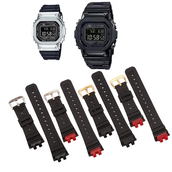 Živica popruh mužov pin spony, hodinky, príslušenstvo pre Casio G-SHOCK GMW-B5000 vonkajšie športové nepremokavé gumy popruh dámy band