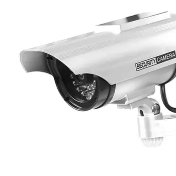 Solárne Nepremokavé Figuríny Falošné CCTV Kamery alebo Vnútorné Realisticky Falošné Kamery pre Bezpečnosť s Blikajúce LED pre Vonkajšie LESHP