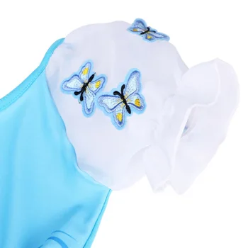 BAOHULU Dievčatá Motýle Baletné Šaty Modrej Bieleho Tylu Tanečné Kostýmy 