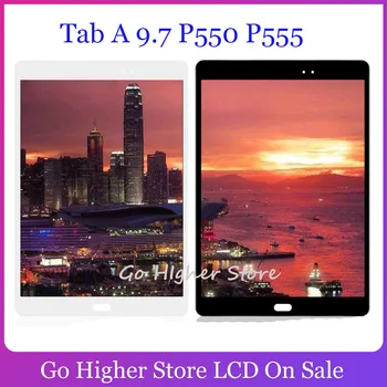 Pôvodný Pre Samsung Galaxy Tab 9,7 P550 P555 SM-P550 SM-P555 LCD Displej Digitalizátorom. Obrazovky Dotykového Panela Senzor Montáž