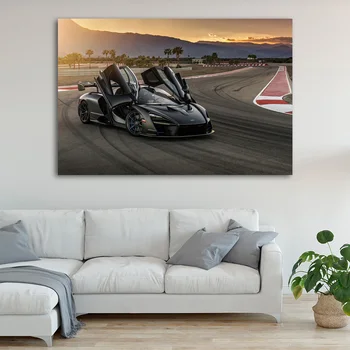 Športové Auto McLaren Senna Super Auto Plagáty na Stenu Umenie Obrázky, Maľby na Stenu Umenia pre Obývacia Izba Domova (Bez Rámu)