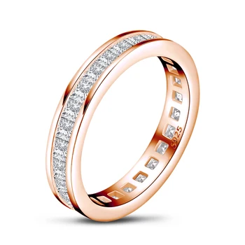925 Sterling Silver Jednoduché Geometrické Jeden Stohovateľné Prst Prstene Pre Ženy Zapojenie Šperky