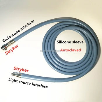 2.5 m 3m Stryker Stryker Lekárske Chirurgia Endoscop optických vlákien Silikónový Kábel Svetlo Lampy Zdroj Príručka 4 mm*3000mm