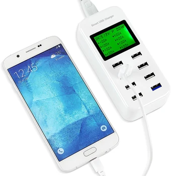 INGMAYA 8 Port Smart USB Nabíjačka, LCD Displej Rýchle Nabíjanie 3.0 nabíjacia Stanica Pre iPhone Samsung Huawei Mi DV QC Napájací Adaptér