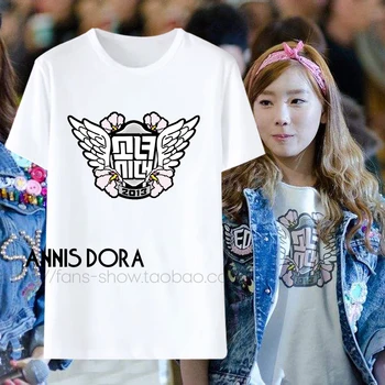 Kpop Dievčatá Generácie SNSD 2013 comeback som sa dostal chlapec motýľ logo YOONA JURIJ JESSICA SOOYOUNG Krátke rukávy RUŽOVÉ tričko