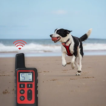 Pet Výcvik Psa Golier Elektrickým Prúdom zvuku Anti-Kôra Diaľkové Rainproof Nabíjateľná LCD pre malé veľké psy vzdelávacích príslušenstvo