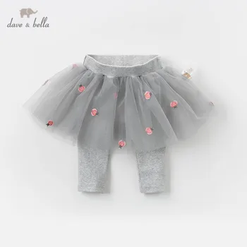 DBZ13320 dave bella jar baby dievčatá módne cartoon oka nohavice deti plnej dĺžke deti nohavice infant batoľa nohavice