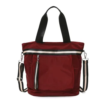 Nylon kapsičky taška pre dospievajúcich školské tašky, messenger taška veľká kapacita cestovná taška na zips, taška pre ženy