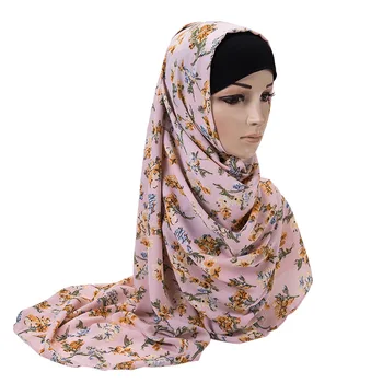 Ženy Obyčajný Bublina Šifón Šatku Hidžáb Had Leopard Tlač Dlhý Šál Šály, Moslim Hijabs Islamskej Pokrývku Hlavy Zábaly Šatky