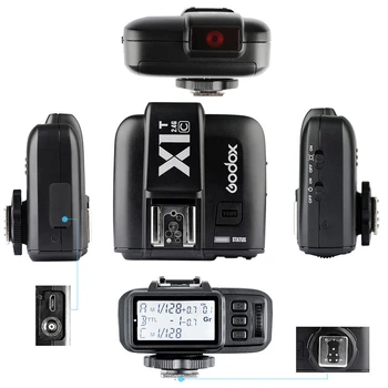 Godox X1T-F X1T-C X1T-S X1T-O X1T-N 2.4 G Bezdrôtové TTL HSS Flash Trigger Vysielač pre Canon, Nikon, Sony Fujifilm Olympus Fotoaparát