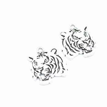 22pcs Hlava Tigra Charms DIY Šperky Čo Prívesok Fit Náramky, Náhrdelníky, Náušnice, Ručné Remeslá