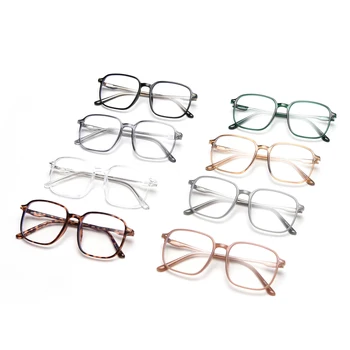 Peekaboo transparentné retro okuliare, optické ženy čierny štvorec okuliare pre mužov tr90 acetát kórejský štýl okuliarov zelená