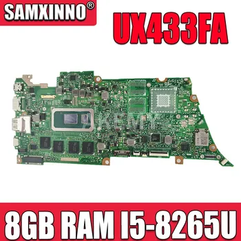 UX433FA základná doska Pre ASUS UX433FN UX433FA UX433F UX433 notebook Doske UX433FA doske testované W/ I5-8265U 8GB RAM
