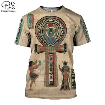 PLstar Vesmíru Horus Egyptský Boh Egyptský Symbol Faraóna Anubis NewFashion 3DPrint Unisex Šortky Rukávy T-shirts Muži/Ženy s-1