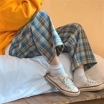 Spánok Spodnej Domov Nohavice Ženy, oblečenie pre voľný čas Koberčeky Členok Dĺžka Pyžamo Širokú Nohu Pohodlné Elastické retro nadrozmerná Pyžamá sleepwear