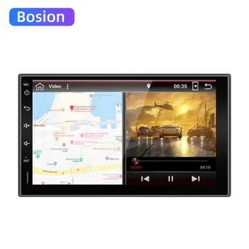 Bosion Android 10.0 7 palcový Auto Multimediálny Prehrávač Car DVD, Radio, GPS Navigácie Autoradio Bluetooth 4G WIFI, USB, SD Hlavu jednotka 2.5 D