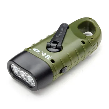 Mini Núdzové Ručné Kľuky Dynamo Solárne Svietidlo Nabíjateľné LED Svetlo na Čítanie Plnenie Silný Horák Pre Outdoor Camping