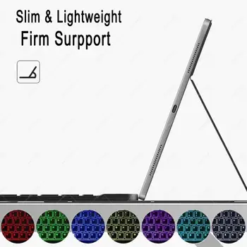 Pre iPad Vzduchu 4 10.9 2020 Klávesnice Prípade iPad Pro 11 2018 2020 Vzduchu 4. Prípade Klávesnica Slim Magnetický Kryt 7color Podsvietenie Klávesnice