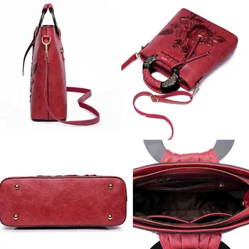 Červená Luxusné Kabelky Ženy Tašky Dizajnér Vysoko Kvalitné Kožené Kabelky Módnych Ramenný Crossbody Taška pre Ženy 2020 Tote Bag