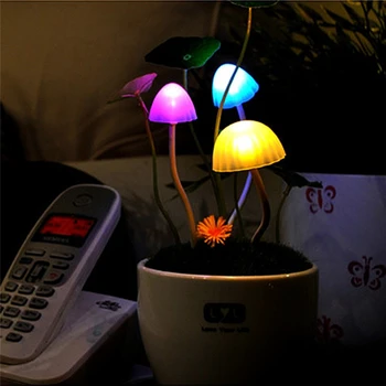 Smart LED Črepníkové Rastliny Štýle Domov Senzor Svetiel 110V 220V EÚ a USA Plug Stolové Osvetlenie Farebné svietidlo Indukčné Stmievač Nočné Svetlo
