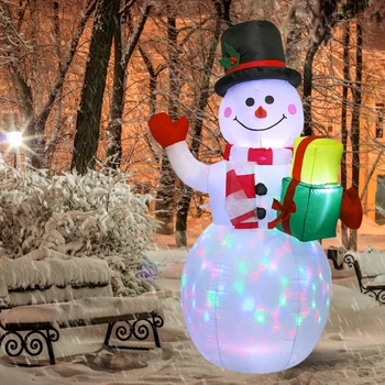 1,5 m LED Svetelné Nafukovacie Snehuliak Čerpadlo Vzduch Nočné Lampy, Vianočné Dekorácie