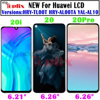 Testované Pre Huawei Honor 20 LCD Displej Dotykový Panel Digitalizátorom. Náhrada Za Česť 20 Pro LCD Česť 10i 20i LCD