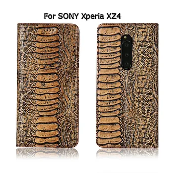 Pštrosie Nohy Zrna Stojan Flip puzdro Pre Sony Xperia XZ XZ1 XZ2 XZ3 XZ4 XZ5 Kompaktný Premium Kryt pravej Kože Telefón Prípade
