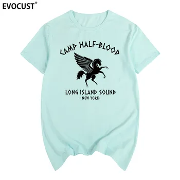 Tábor dvojakej krvi new York Long Island Zvuk Percy Jackson Letné tričko Bavlna Mužov tričko ženy, ČAJ módne Bežné