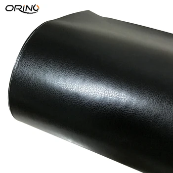 čierne kožené vzor PVC adhesive vinyl zábal film nálepky na auto auto tela, vnútorné dekorácie vinyl zábal 10/20/30/40/50X152CM