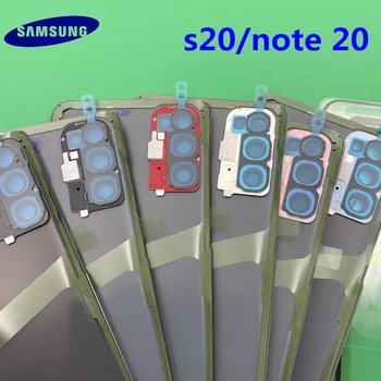 Nové Originálne Predné Krycie Sklo Objektív Samsung Galaxy S20 Plus Poznámka 20 Ultra Zadný Kryt Batérie Dvere Späť na Bývanie s Lepidlo