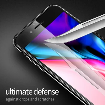 YIYONG 5D Plný Kryt Pre iPhone 6 6 7 8 Plus Tvrdeného Skla Pre iPhone SE 2020 Screen Protector Pre iPhone x s xr xs Max Sklo