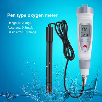 Prenosné Digitálne Pero Rozpusteného Kyslíka Meter Kvality Vody Tester Detektor Test Rozsah 0-20 Mg/l J8