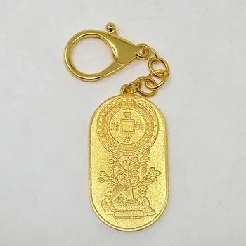 Feng Shui Bohatstvo Príjem Generujúce Zlaté Visí Keychain W4293