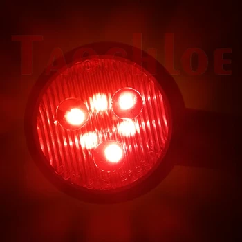 2ks LED 12V 24V Parkovacie Svetlá Truck Prívesom Traktora Pozíciu Obrysové Svetlá Červená Žltá Strane Chrbta Svetlo 10V - 30V