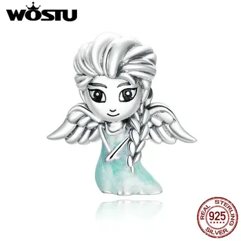 WOSTU 2020 925 Sterling Silver Snow Fairy Kúzlo pre Originál Striebro, platina Náramok Jemné Šperky DIY Náramok Korálky DXC1652