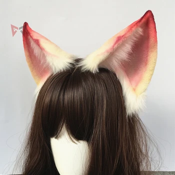 2020 Nové LOL Star Guardian Cosplay Prop DIY Fox Uši Hairhoop Hairbands pokrývku hlavy Na Halloween Vianočný Kostým Príslušenstvo