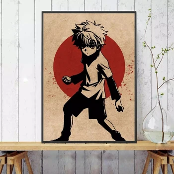 Domov Dekoratívne Plátno HD Killua Zoldyck HxH Anime Vytlačí Japonsko Muž Obrazy Modulárny Obrázky na Stenu Umenie Plagátu Umelecké dielo Č Rámovanie