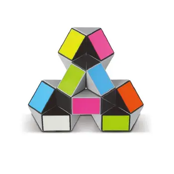 YUXIN Farebné Modelovanie 3D Magic Pravítko 24 Segmenty Had Twist Cube Puzzle Dieťa Vzdelávacie Hračky pre Deti,