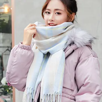 Šátek Žena Zimné kórejská verzia študent deň oddelenie koberčeky hrubé šatkou dual univerzálny super dlhé teplý šál jeseň winte