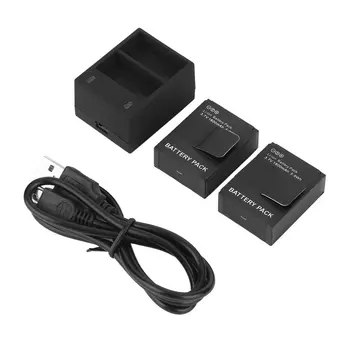 2 KS Kamera, Batéria 3.7 V + USB Duálna Nabíjačka Pre Gopro Hero 3/3+ AHDBT-201/AHDBT-301 Kamery Príslušenstvo s Black Cestovnej Nabíjačky