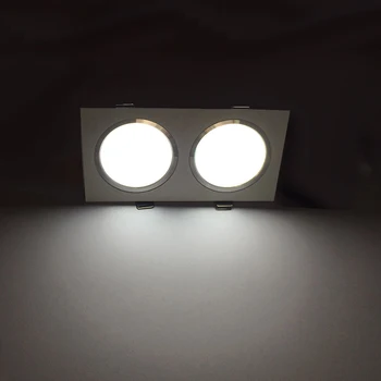 LED Svietidlá 7W 14W AC85-265V Námestie silver Black White LED Stropné Lampy Dole Svetlo pre Kuchyňa Home Office Vnútorné Osvetlenie