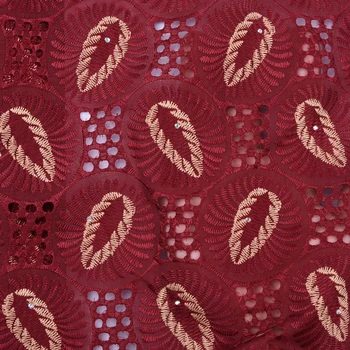 Hot Predaj Afrických Suché Textílie, Čipky Červenej Vysoko Kvalitné Švajčiarske Voile Čipky Švajčiarsko Vysokú Kvalitu Výšivky, Čipky Na Spoločenské Šaty 1747