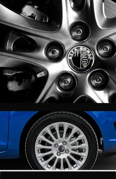 Nové 50mm 56mm Alfa Romeo 147 156 159 166 Koleso Automobilu Centrum Hub Spp Znak Kolesa protiprachová zahŕňa odtlačkový Odznak 3d Nálepky čierna
