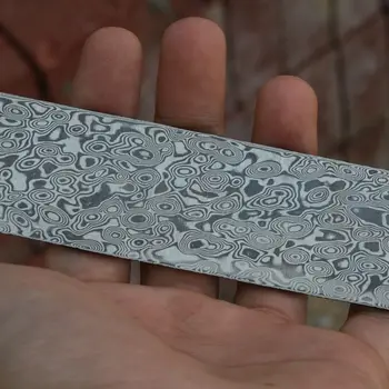 Skutočné Damasku Kusu ocele polotovary HRC58 Nôž z ocele DIY Prázdne nôž, takže materiál z Nehrdzavejúcej ocele