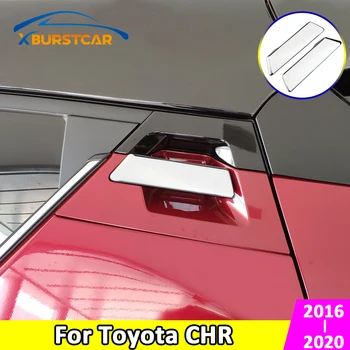 Xburstcar pre Toyota C-H CHR 2016-2020 2ks/Set ABS Chrome Zadné Dvere, Rukoväť ochranný Kryt Zadné Dvere, Rukoväť Výbava Časti