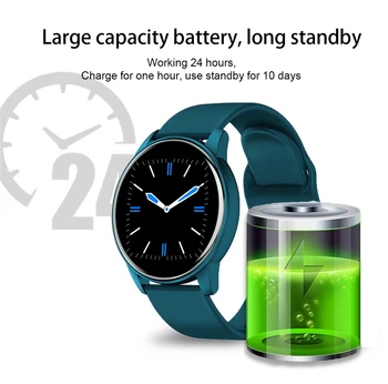 LIGE Smart Sledovať Krvný Tlak Spánku Monitor Fitness Hodinky Vodotesné Bluetooth Počasie Pripomienka Full Screen Touch Smart hodinky