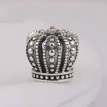 Autentické S925 Perličiek DIY Šperky Kráľovskej Koruny Kúzlo fit Lady Náramok Náramok