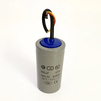Kiger pozeral kondenzátor CD60,600uf,300V.AC,50/60Hz,-40/70/teploty 21