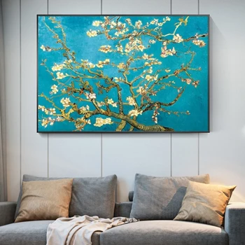 Van Gogh Mandľový Kvet Plátno Impresionistické Obrazy Kvetov Wall Art Plagáty A Vytlačí Plátno Obrázok Pre Obývacia Izba Dekor
